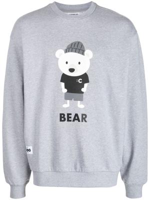 CHOCOOLATE Sweater met print - Grijs