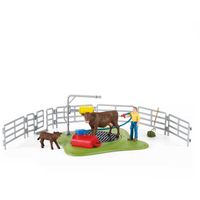 Farm World - Koe wasstation Speelfiguur