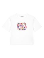 Dolce & Gabbana Kids Flower Power-print cotton T-shirt - Blanc