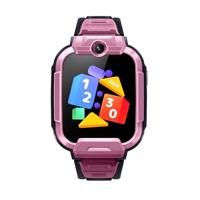 Mibro Z5 Smartwatch voor kinderen, roze vierkant, 1,69 inch IPS TFT-display, GPS, wifi, voor nano-sim, IPX8 waterbestendig, ondersteunt 4G-technologie, roze, Länge: 56,9mm; Breite 43,6mm; Höhe: 15,6mm