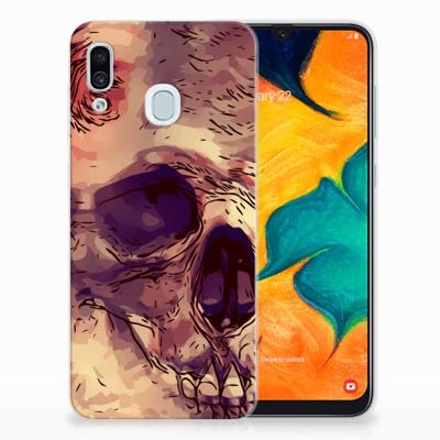 Silicone Back Case Samsung Galaxy A30 Skullhead Silicone Back Case Samsung Galaxy A30 Skullhead