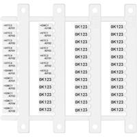 Finder 060.48 Markeerlabel Wit 48 stuk(s) - thumbnail