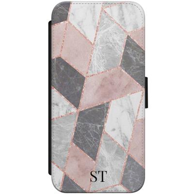 iPhone 7/8 flipcase - Stone grid