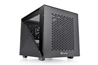 Thermaltake Divider 200 TG Air Black MicroATX-pc-behuizing, 2 x gehard 3 mm glazen zijpaneel, mesh-paneel, zwart