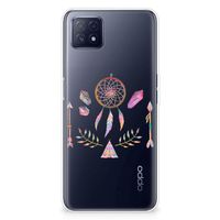 OPPO A53 5G | OPPO A73 5G Telefoonhoesje met Naam Boho Dreamcatcher - thumbnail