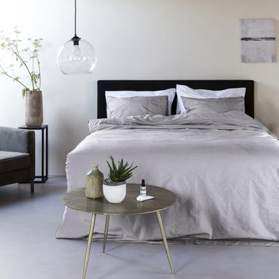 Presence Egyptisch Katoen Uni Lits-jumeaux XL (260 x 200/220 cm + 2 kussenslopen), Kleur: Grijs Dekbedovertrek Presence Egyptisch Katoen Uni Lits-jumeaux XL (260 x 200/220 cm + 2 kussenslopen), Kleur: Grijs Dekbedovertrek