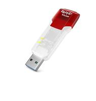 AVM FRITZ!Wifi-stick AC 860 (866 MBit/s (5 GHz), 300 MBit/s, WLAN N, 2,4 GHz, WPA2, internationale versie), rood/wit, 1200 Mbits