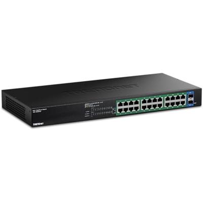 TRENDnet 26-Port Gigabit EdgeSmart PoE+ Switch, TPE-TG262ES