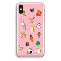 Happy bento friends: iPhone X Transparant Hoesje