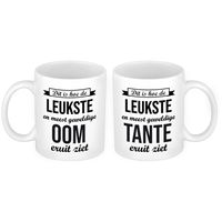 Leukste en meest geweldige oom en tante mok - Cadeau Oom en Tante   - - thumbnail