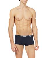 Emporio Armani Heren Men's Basic - Essential Monogram 3-pack Trunk Boxershorts, wit/zwart/marineblauw, XXL