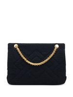 CHANEL Pre-Owned sac porté épaule en tweed pre-owned (1994-1996) - Noir