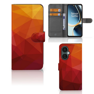 Book Case voor OnePlus Nord CE 3 Lite Polygon Red