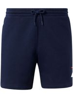 Reebok short de sport à logo imprimé - Bleu