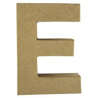 Papier mache letter E