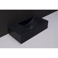 Fontein Forzalaqua Venetia Graniet Gezoet En Gebrand Met Kraangat Links 40x22x10 cm