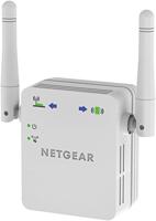 NETGEAR draadloze repeater WN3000RP Wi-Fi-repeater en super-boost Wi-Fi (N300, dekking 1 tot 2 kamers en 10 apparaten, snelheid tot 300 Mbps, WPS, compact ontwerp)