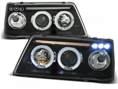 Tuning-Tec Koplampen dual halo rims PEUGEOT 205 09 83-10 96 ANGEL EYES ZWART