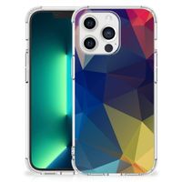 iPhone 13 Pro Max Shockproof Case Polygon Dark - thumbnail