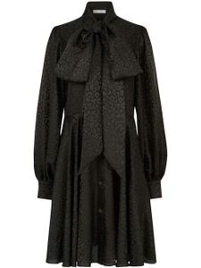 Nina Ricci robe courte à imprimé léopard - Noir