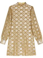 Gucci robe courte à motif G Rhombi en jacquard - Or