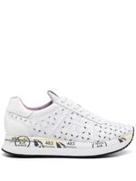 Premiata baskets Conny en broderie anglaise - Blanc