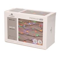 1x Kerstverlichting 240 gekleurde leds met dimmer en timer buiten