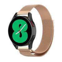 By Qubix - Milanese bandje - Champagne goud - Compatible met Xiaomi Redmi Watch 5 Active/Redmi Watch 5 Lite - Compatible Xiaomi bandje