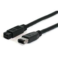 StarTech.com 6ft IEEE-1394 Firewire kabel 9-6 M/M - IEEE 1394 kabel - 6 pin FireWire (M) naar FireWire 800 (M) - 6 m - zwart - 1394_96_6