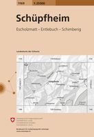 Wandelkaart - Topografische kaart 1169 Schüpfheim | Swisstopo