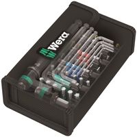 Wera Kraftform Kompakt 100 05057460001 Bitset 52-delig Plat, Kruiskop Pozidriv, Kruiskop Phillips, Binnen-Torx, Inbus Bitset - thumbnail