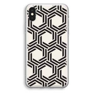 Geometrisch patroon: iPhone X Transparant Hoesje