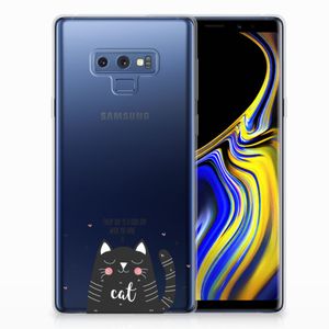 Samsung Galaxy Note 9 Telefoonhoesje met Naam Cat Good Day