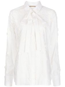 Elie Saab chemise à broderies - Blanc