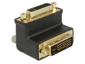 Delock 65866 Adapter DVI 24+1 male > DVI 24+5 female poort 90° haaks