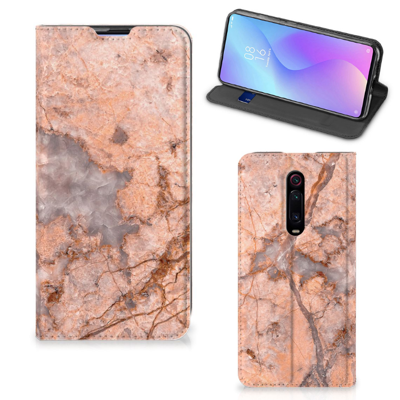 Xiaomi Mi 9T Pro Standcase Marmer Oranje Xiaomi Mi 9T Pro Standcase Marmer Oranje