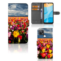 OPPO A15 Hoesje Tulpen - thumbnail