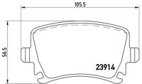 Remmenset, remschijf BREMBO, Remschijftype: Geperforeerd, Inbouwplaats: Achteras: , u.a. für VW, Skoda, Audi, Seat