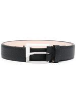 Maison Margiela ceinture en cuir à fini grainé - Noir