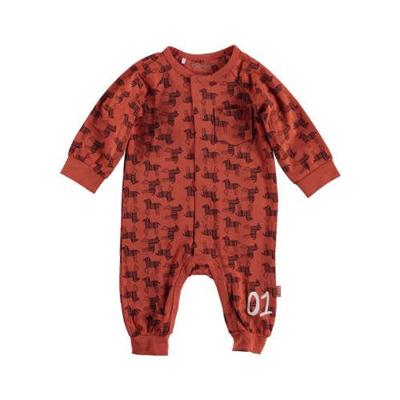 B.E.S.S boxpak met all over print bruin