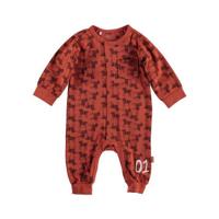 B.E.S.S boxpak met all over print bruin