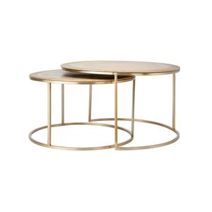 Light & Living Salontafel Talca Set van 2 stuks, 65/75cm - Rond