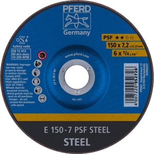 PFERD 62015628 E 150-7 PSF STEEL Afbraamschijf gebogen Diameter 150 mm 10 stuk(s)