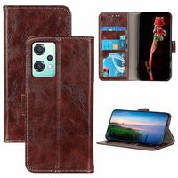 OnePlus Nord CE 2 Lite 5G Wallet Case met Magnetische Sluiting - Bruin