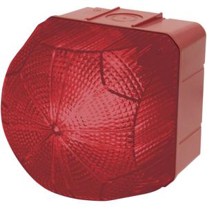 Auer Signalgeräte Signaallamp LED QDL 874362413 Rood Rood Continulicht, Knipperlicht 110 V/AC, 230 V/AC