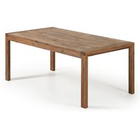 Kave Home Eettafel Briva Eiken Antiek, 200 - 280 x 100cm - Hout