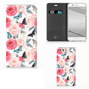 Huawei P10 Plus Smart Cover Butterfly Roses