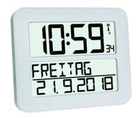 TFA Dostmann 60.4512.02 Wandklok Zendergestuurd 258 mm x 212 mm x 30 mm Wit, Zwart Groot display - thumbnail