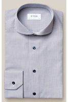 ETON Slim Fit Overhemd blauw, Ruit - thumbnail