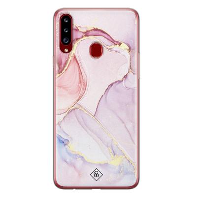 Samsung Galaxy A20s siliconen hoesje - Purple sky